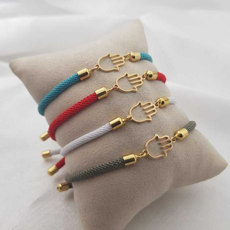 Hamsa Cord Bracelet