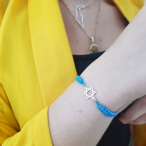 Macrame Magen David Bracelet