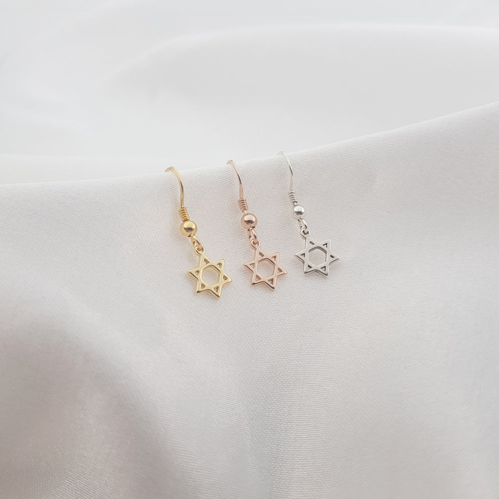 Magen David Dangle Earrings (Pair)