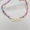Bead Greek Name Necklace - Beleco Jewelry