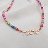 Bead Hebrew Name Necklace - Beleco Jewelry