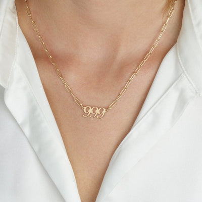 Paperclip Angel Numbers Necklace