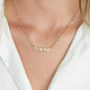Russian Paperclip Name Necklace - Beleco Jewelry