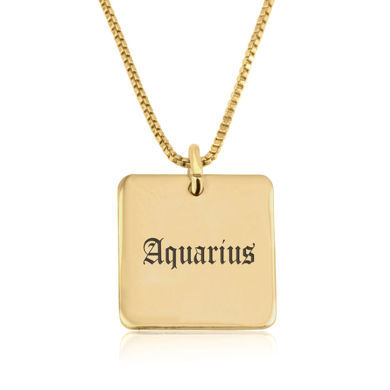 Aquarius Charm Necklace - Beleco Jewelry
