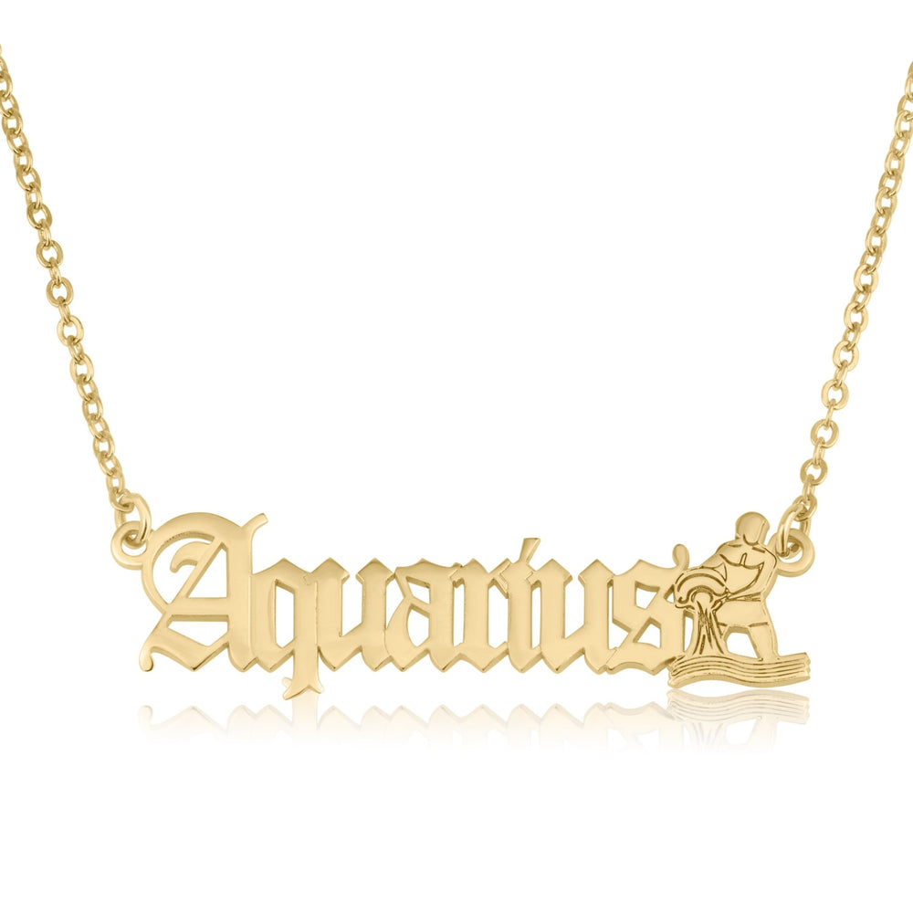 Aquarius Symbol Necklace