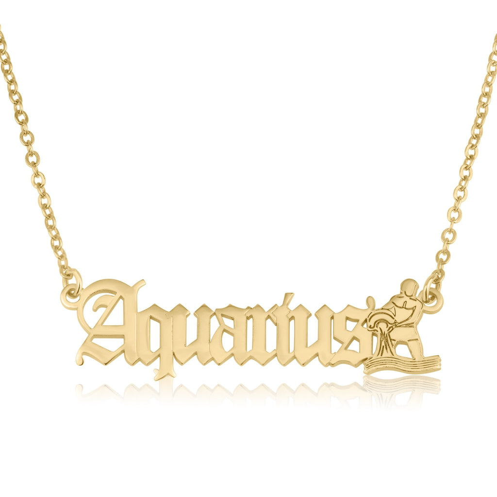 Aquarius Symbol Necklace - Beleco Jewelry