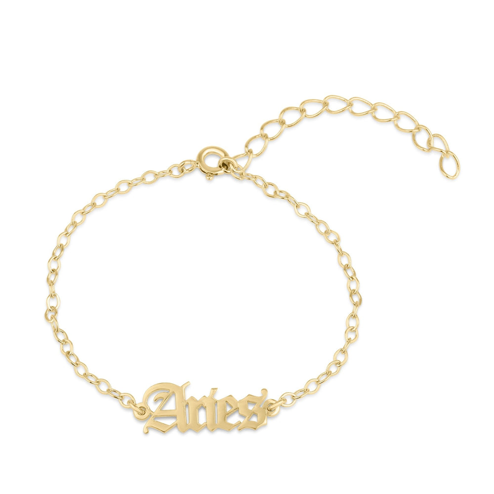 Aries Script Bracelet