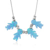 Blue Opal Charms Necklace - Beleco Jewelry