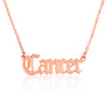 Cancer Script Necklace - Beleco Jewelry