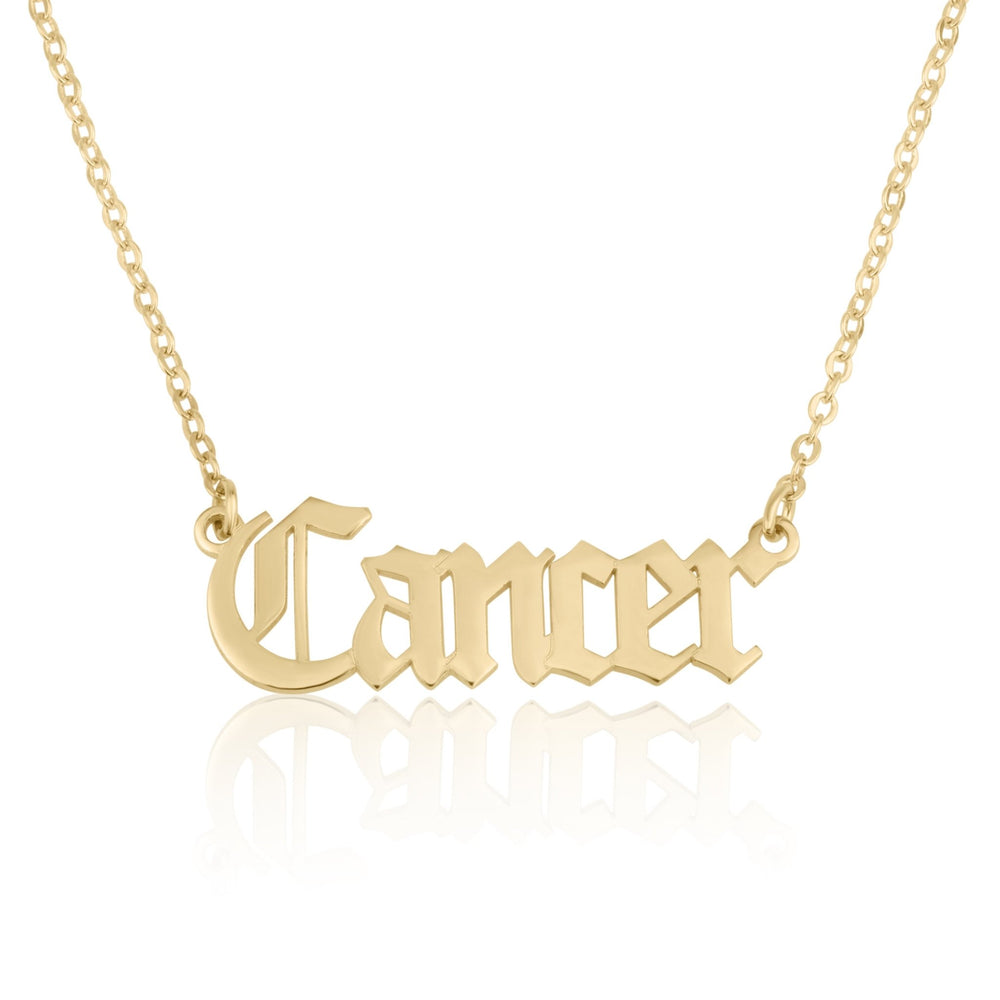 Cancer Script Necklace