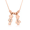 Children Charms Necklace with Name Engraved - Beleco Jewelry