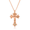 Cross Necklace With Engraved Name And Birthstone - Beleco Jewelry