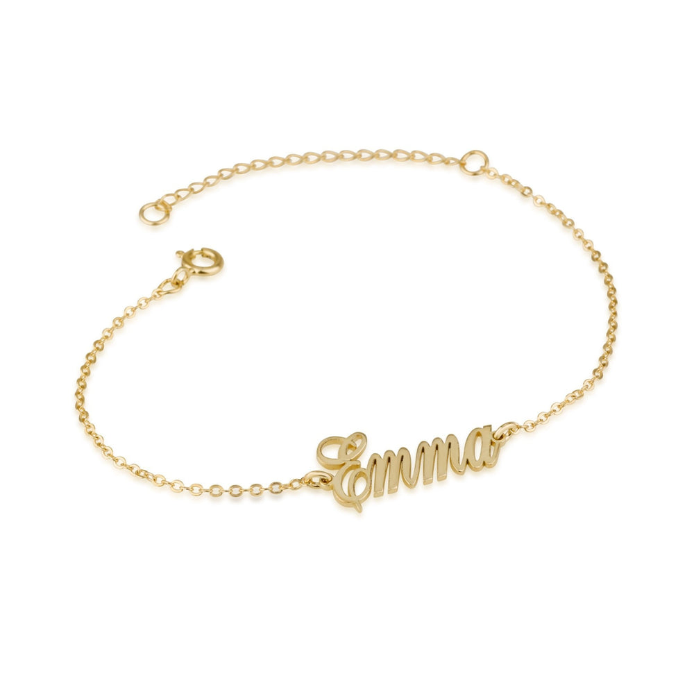Custom Ankle Name Bracelet