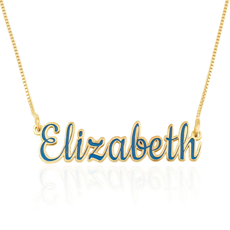 Custom Colorful Name Necklace