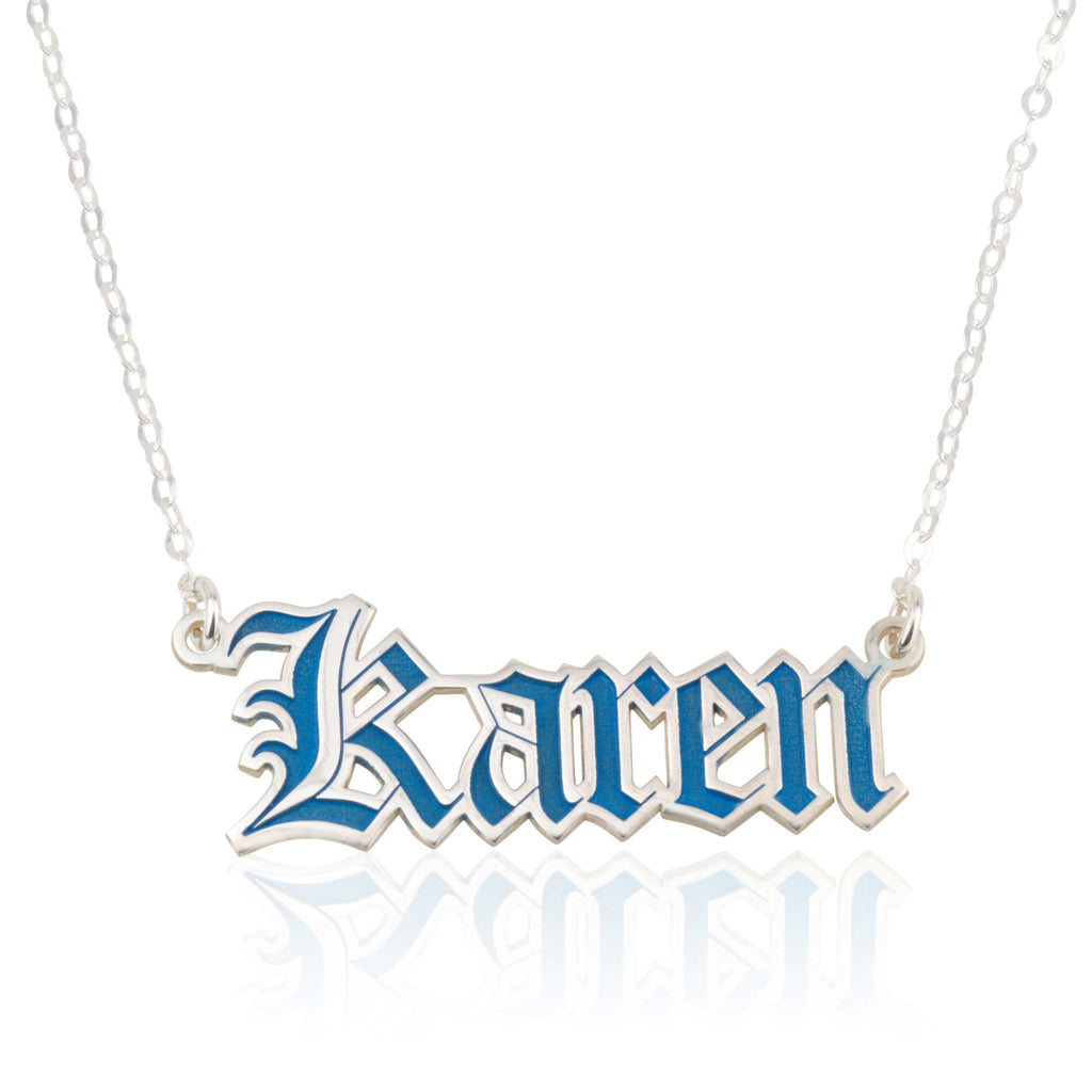 Custom Colorful Name Necklace - Beleco Jewelry