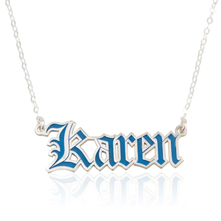 Custom Colorful Name Necklace