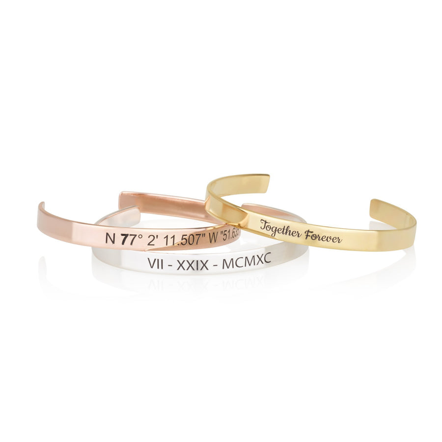 Custom Engraved Cuff Bracelet