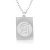 Custom Engraved Old English Initial Necklace - Beleco Jewelry