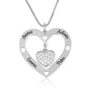 Custom Four Names Necklace With Zirkon Heart - Beleco Jewelry