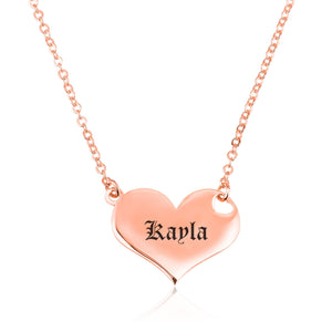 Custom Heart Name Necklace - Beleco Jewelry