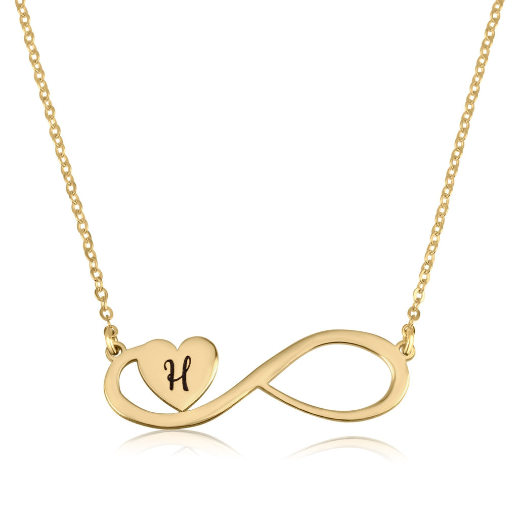 Custom Infinity Initial Necklace - Beleco Jewelry