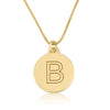 Custom Initial Disc Necklace - Beleco Jewelry