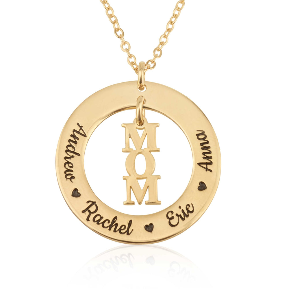 Custom Mom Necklace With Kids Name