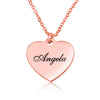 Custom Name Heart Necklace - Beleco Jewelry