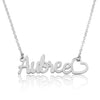 Custom Name Necklace With Heart Symbol - Beleco Jewelry