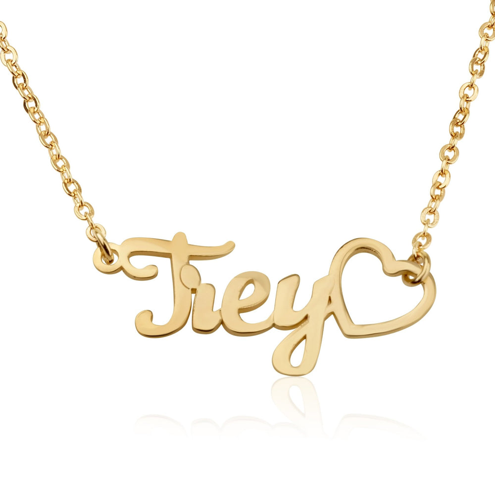 Custom Name Necklace With Heart Symbol