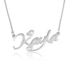 Custom Name Necklace With Hearts - Beleco Jewelry