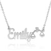 Custom Name Necklace With Libra Zodiac Sign - Beleco Jewelry