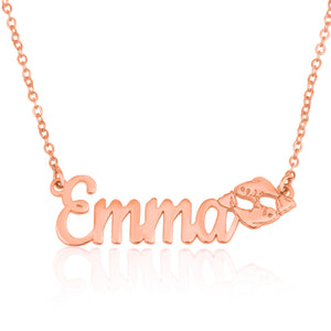 Custom Name Necklace With Pisces Zodiac Sign - Beleco Jewelry