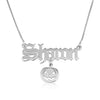 Custom Name Necklace With Pumpkin - Beleco Jewelry