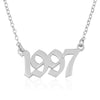 Custom Old English Number Necklace - Beleco Jewelry