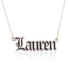 Customize Colorful Gothic Name Necklace - Beleco Jewelry