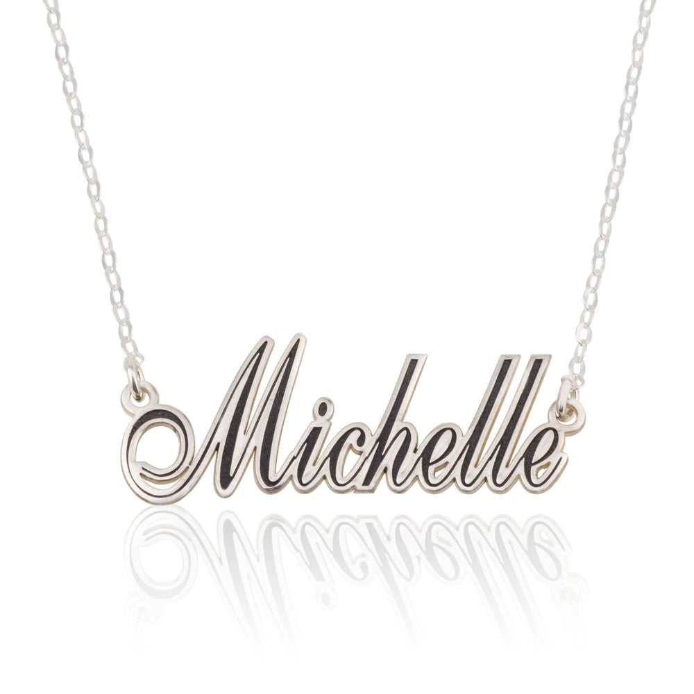 Customize Colorful Name Plate Necklace