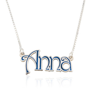 Customize Colorful Name Plate Necklace - Beleco Jewelry