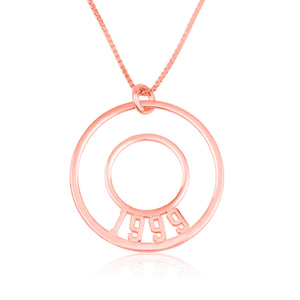 Customized Year Of Birth Disc Necklace - Beleco Jewelry