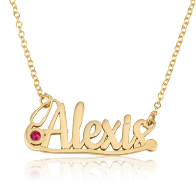 Doctor Stethoscope Necklace With Name And Birthstone