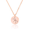 Dragonfly Engraving Disc Necklace - Beleco Jewelry