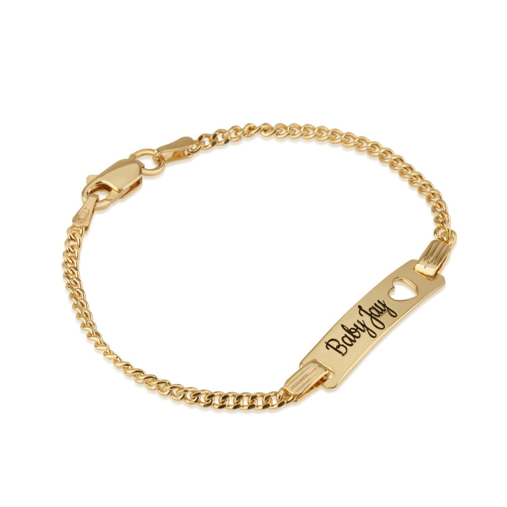 Engraved Baby Name Bracelet - Beleco Jewelry
