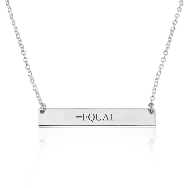 EQUAL Bar Necklace - Beleco Jewelry