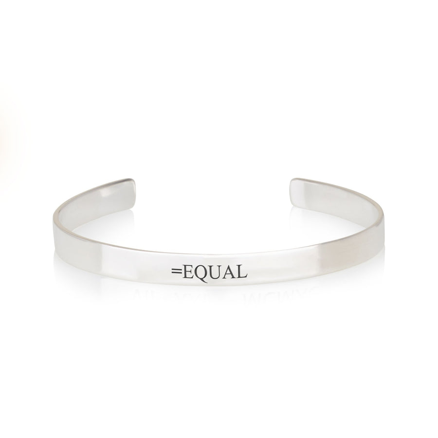 EQUAL Engraved Cuff Bracelet