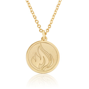 Fire Symbol Necklace - Beleco Jewelry