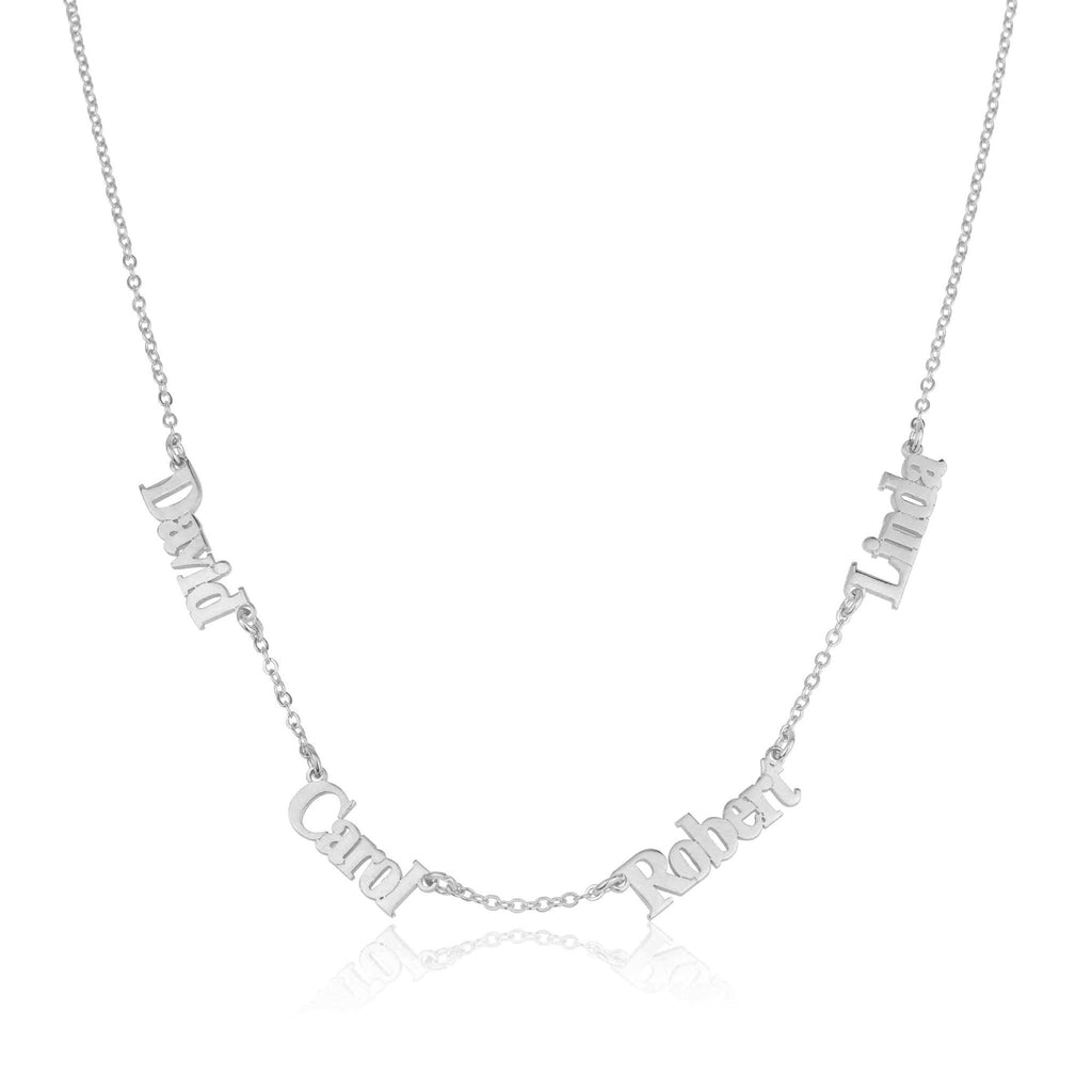 Four Name Necklace - Beleco Jewelry
