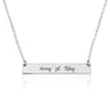 Gay Bar Necklace With Engraved Names - Beleco Jewelry