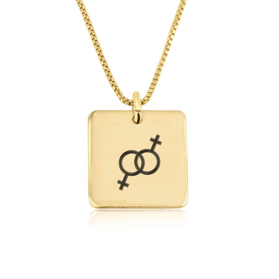 Lesbian Pride Necklace