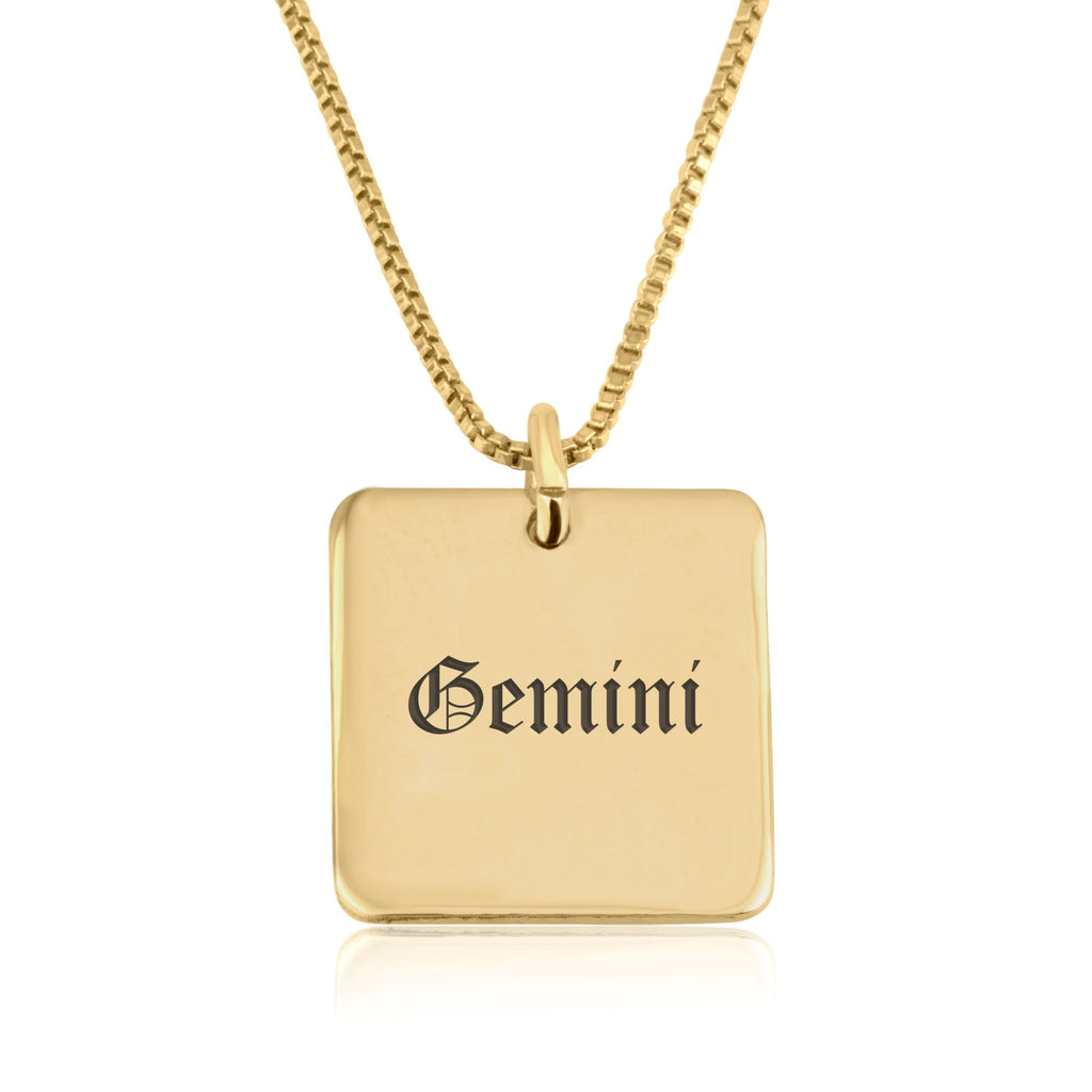 Gemini Charm Necklace - Beleco Jewelry
