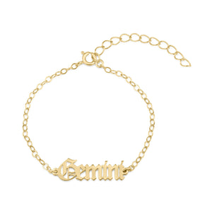 Gemini Script Bracelet - Beleco Jewelry